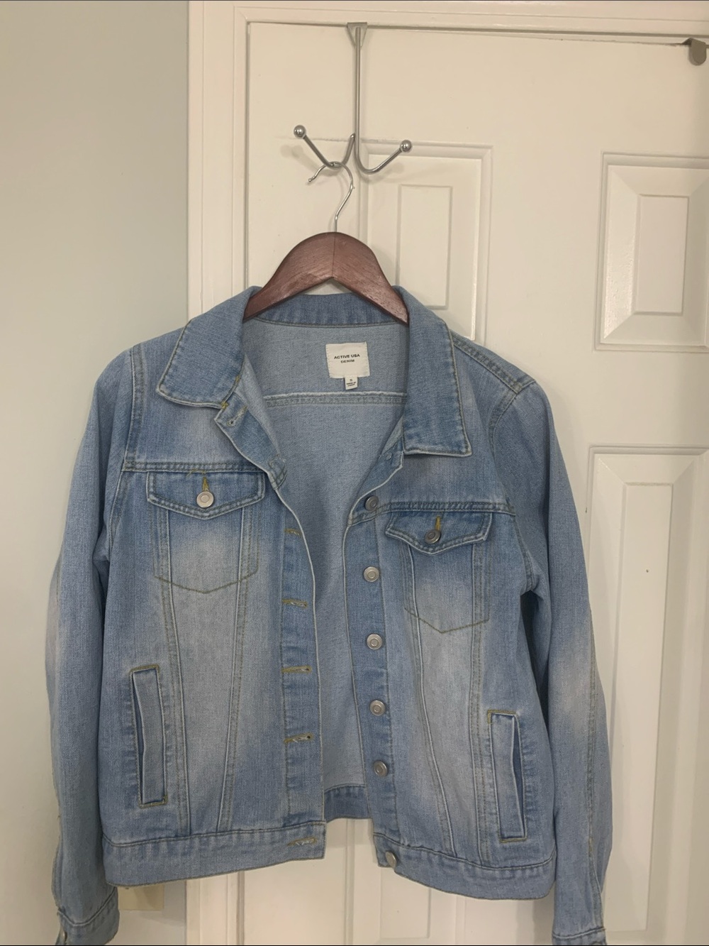Women’s Active USA Denim Light Blue Jean Jacket